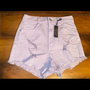 High rise cheeky shorts